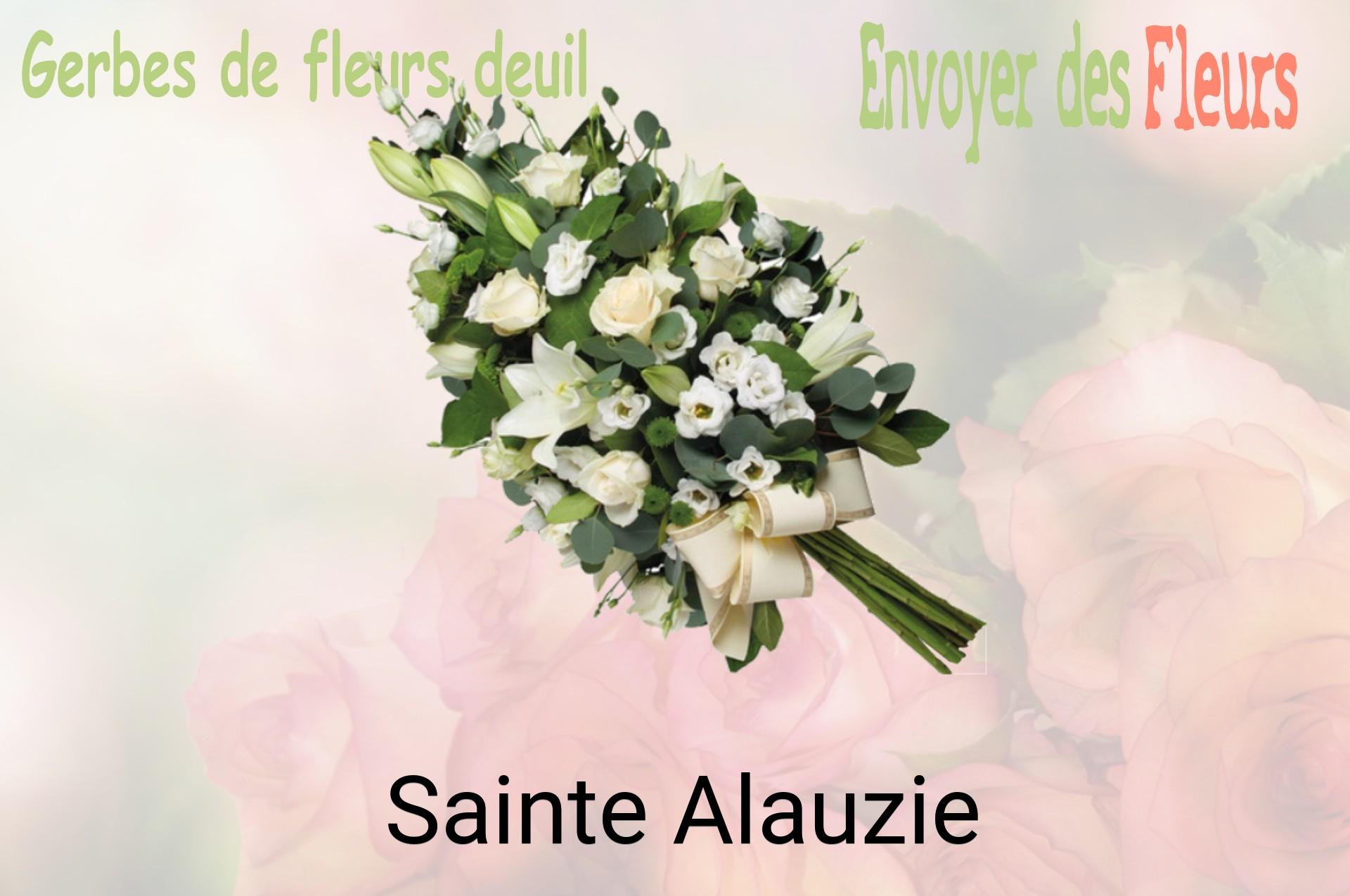 Gerbe de fleurs de deuil livrée à Sainte-Alauzie